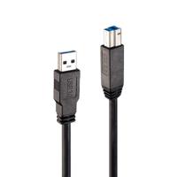 Kabel USB A naar USB B LINDY 43098 10 m Zwart