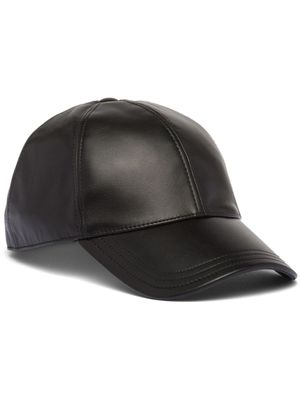 Prada casquette à logo triangulaire - Noir