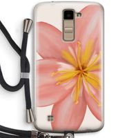 Pink Ellila Flower: LG K10 (2016) Transparant Hoesje met koord