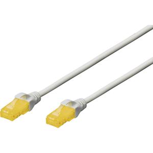 Digitus DK-1613-A-100 RJ45 Netwerkkabel, patchkabel CAT 6A U/UTP 10.00 m Grijs Halogeenvrij, Verdraaide paren 1 stuk(s)