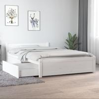 Bedframe met lades wit 120x190 cm