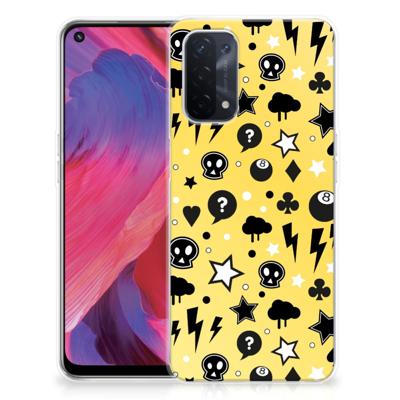 Silicone Back Case OPPO A93 5G Punk Geel Silicone Back Case OPPO A93 5G Punk Geel