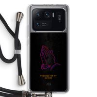Praying For My Haters: Xiaomi Mi 11 Ultra Transparant Hoesje met koord