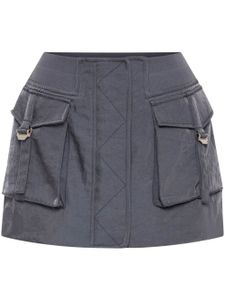 Dion Lee minijupe à poche aviateur - Gris