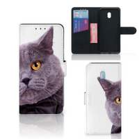 Xiaomi Redmi 8A Telefoonhoesje met Pasjes Kat - thumbnail