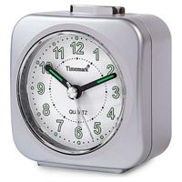 Analoge alarmklok Timemark Zilverkleurig Stil met geluid Nachtmodus
