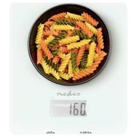 Nedis KASC800WTW Digitale keukenweegschaal Digitaal Weegbereik (max.)=5 kg Wit 191 x 166 x 19