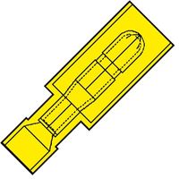 Vol. Nylon Geïsoleerde Rondsteker M5 voor draad 4,0-6,0 mm2