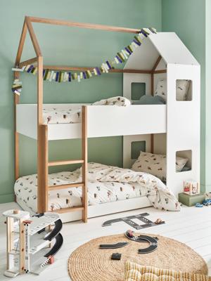 Stapelbed voor kinderen Cabane wit