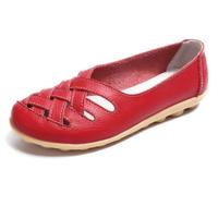 Holle geweven casual verpleegkundige schoenen cover voet erwten schoenen voor vrouwen (kleur: rood maat: 41)