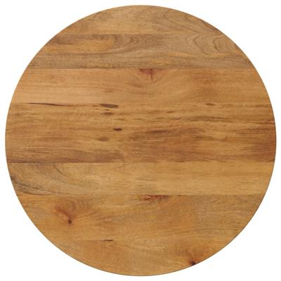 Tafelblad rond 70x2,5 cm massief ruw mangohout