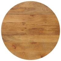 Tafelblad rond 70x2,5 cm massief ruw mangohout