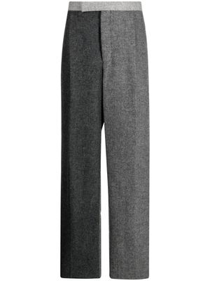 Thom Browne pantalon ample à design bicolore - Gris