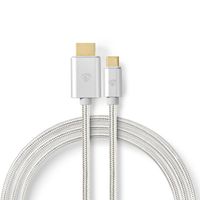 USB-C-Kabel | USB-C Male - HDMI Male | 2,0 m | Aluminium - thumbnail