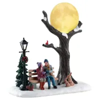 Lemax christmas moon verlicht kerstdorp tafereel Vail Village 2018