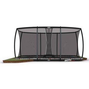 BERG Trampoline Ultim Pro Bouncer met Veiligheidsnet - Safetynet Deluxe XL - Flatground - 500 x 300 cm