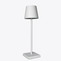 Tafellamp draadloos LED - Binnen/buiten - Oplaadbaar en Dimbaar - 38cm - wit Tafellamp draadloos LED - Binnen/buiten - Oplaadbaar en Dimbaar - 38cm - wit