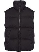 Prada gilet Re-Nylon à logo embossé - Noir - thumbnail