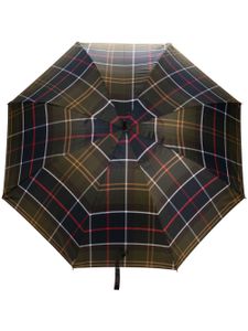 Barbour parapluie à motif tartan - Vert