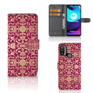 Wallet Case Motorola Moto E20 | E30 | E40 Barok Pink