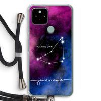 Sterrenbeeld - Donker: Pixel 5 Transparant Hoesje met koord