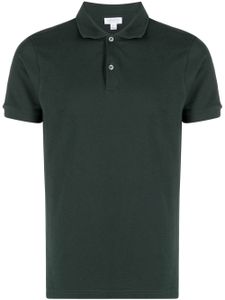 Sunspel Katoenen poloshirt - Groen