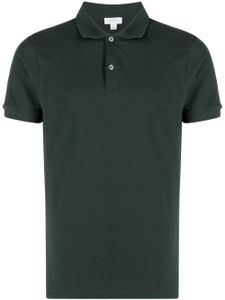 Sunspel Katoenen poloshirt - Groen