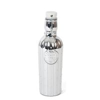 1x Glazen woondecoratie flessen zilver met beugeldop 550 ml   - - thumbnail