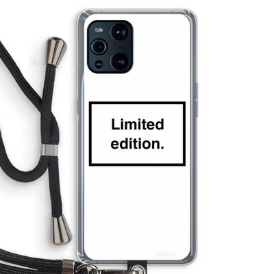 Limited edition: Oppo Find X3 Pro Transparant Hoesje met koord