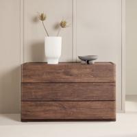 Nohr Ladekast / Dressoir 'Lotte' Met 3 laden, 100cm, kleur Mocca
