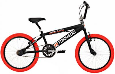 Bikefun 20 Inch 31 cm Unisex V-Brakes Zwart/Rood Bikefun 20 Inch 31 cm Unisex V-Brakes Zwart/Rood