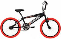Bikefun 20 Inch 31 cm Unisex V-Brakes Zwart/Rood - thumbnail