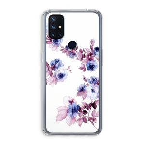 Waterverf bloemen: OnePlus Nord N10 5G Transparant Hoesje