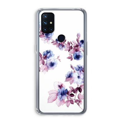 Waterverf bloemen: OnePlus Nord N10 5G Transparant Hoesje
