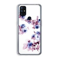 Waterverf bloemen: OnePlus Nord N10 5G Transparant Hoesje
