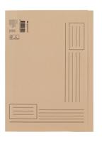 Vouwmap quantore a4 ongelijke zijde 250gr beige | 10 stuks