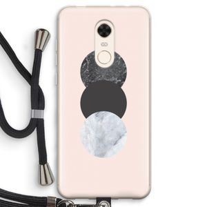Marmeren cirkels: Xiaomi Redmi 5 Transparant Hoesje met koord