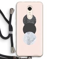 Marmeren cirkels: Xiaomi Redmi 5 Transparant Hoesje met koord Marmeren cirkels: Xiaomi Redmi 5 Transparant Hoesje met koord