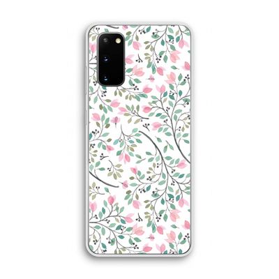 Sierlijke bloemen: Samsung Galaxy S20 Transparant Hoesje