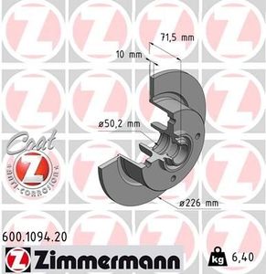 Remschijf Coat Z 600109420