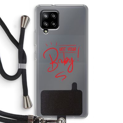 Not Your Baby: Samsung Galaxy A42 5G Transparant Hoesje met koord