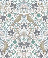 Marburg Heritage Behang met vogels en Art Nouveau bladeren - 47619