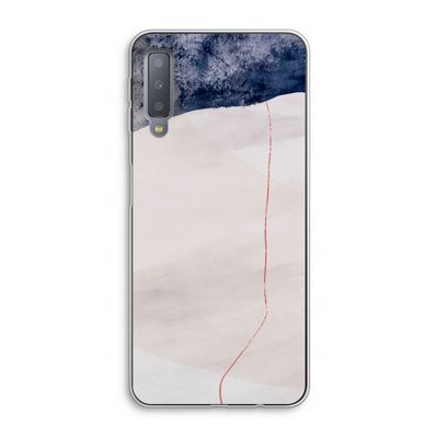 Stone White: Samsung Galaxy A7 (2018) Transparant Hoesje