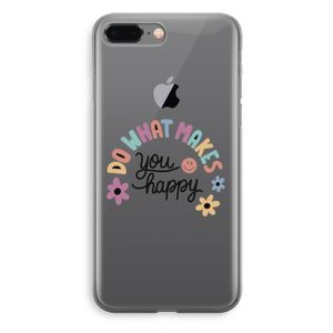 Happy days: iPhone 8 Plus Transparant Hoesje