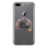 Happy days: iPhone 8 Plus Transparant Hoesje