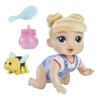 Baby Alive, Harper Hugs Crawling, bambola elettronica da 27 cm che gattona, capelli biondi, per bambini dai 3 anni in su