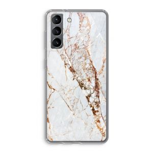 Goud marmer: Samsung Galaxy S21 Transparant Hoesje