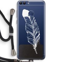 Pluim: Huawei P Smart (2018) Transparant Hoesje met koord
