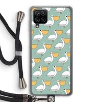 Pelican: Samsung Galaxy A12 Transparant Hoesje met koord