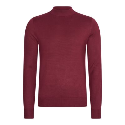 Turtle Neck Trui Bordeaux